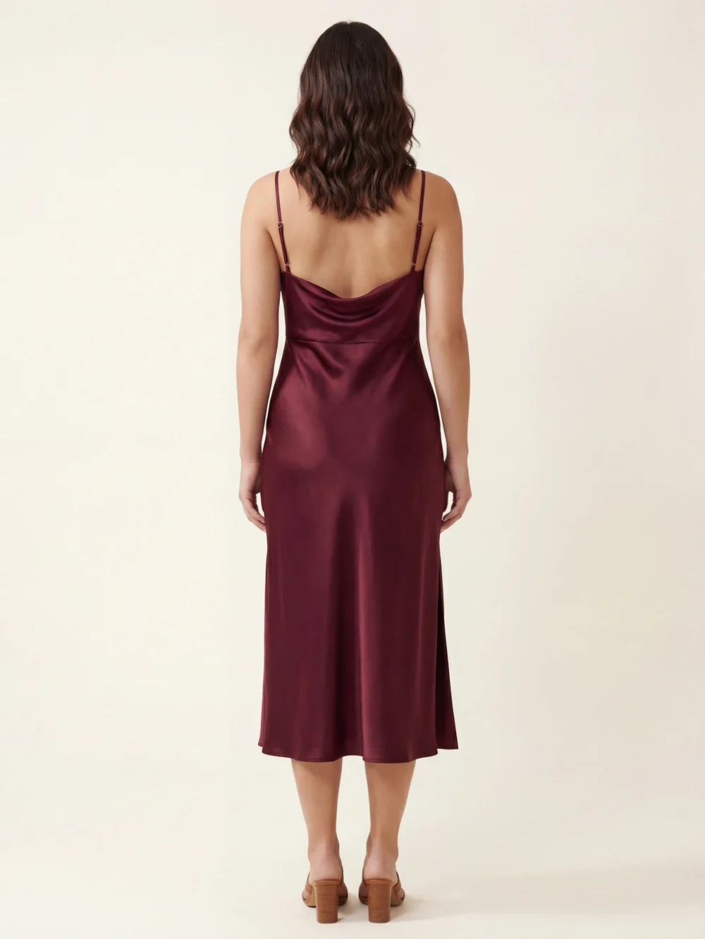 Crimson Reverie Midi Dress