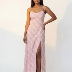 Floral Side Slit Maxi Dress
