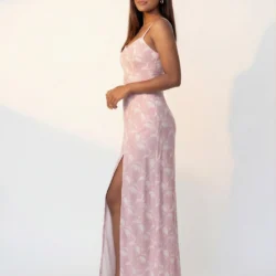 Floral Side Slit Maxi Dress