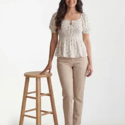 Blossom Smocked Peplum Top