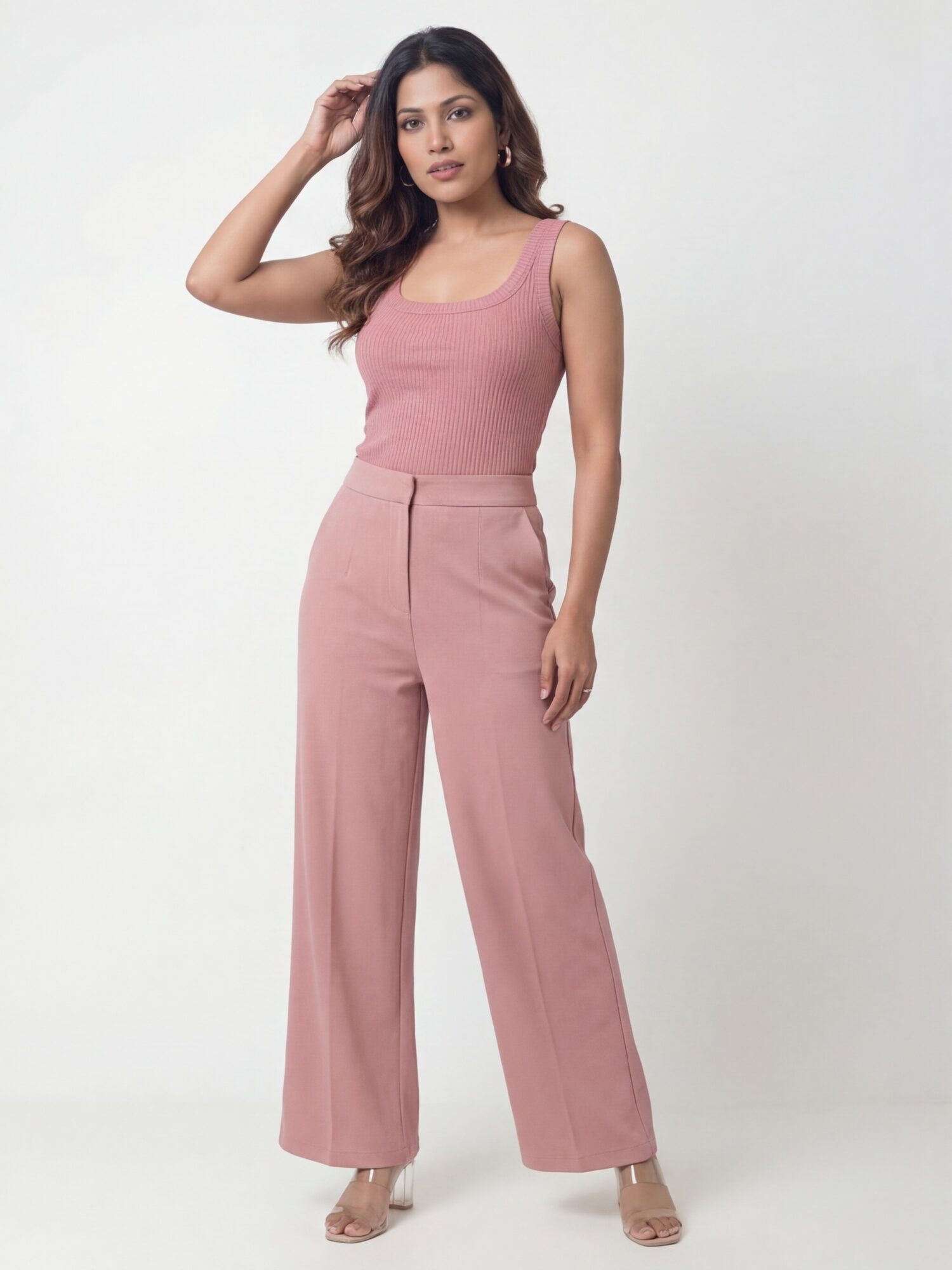 Dusty Pink Scoop Tank