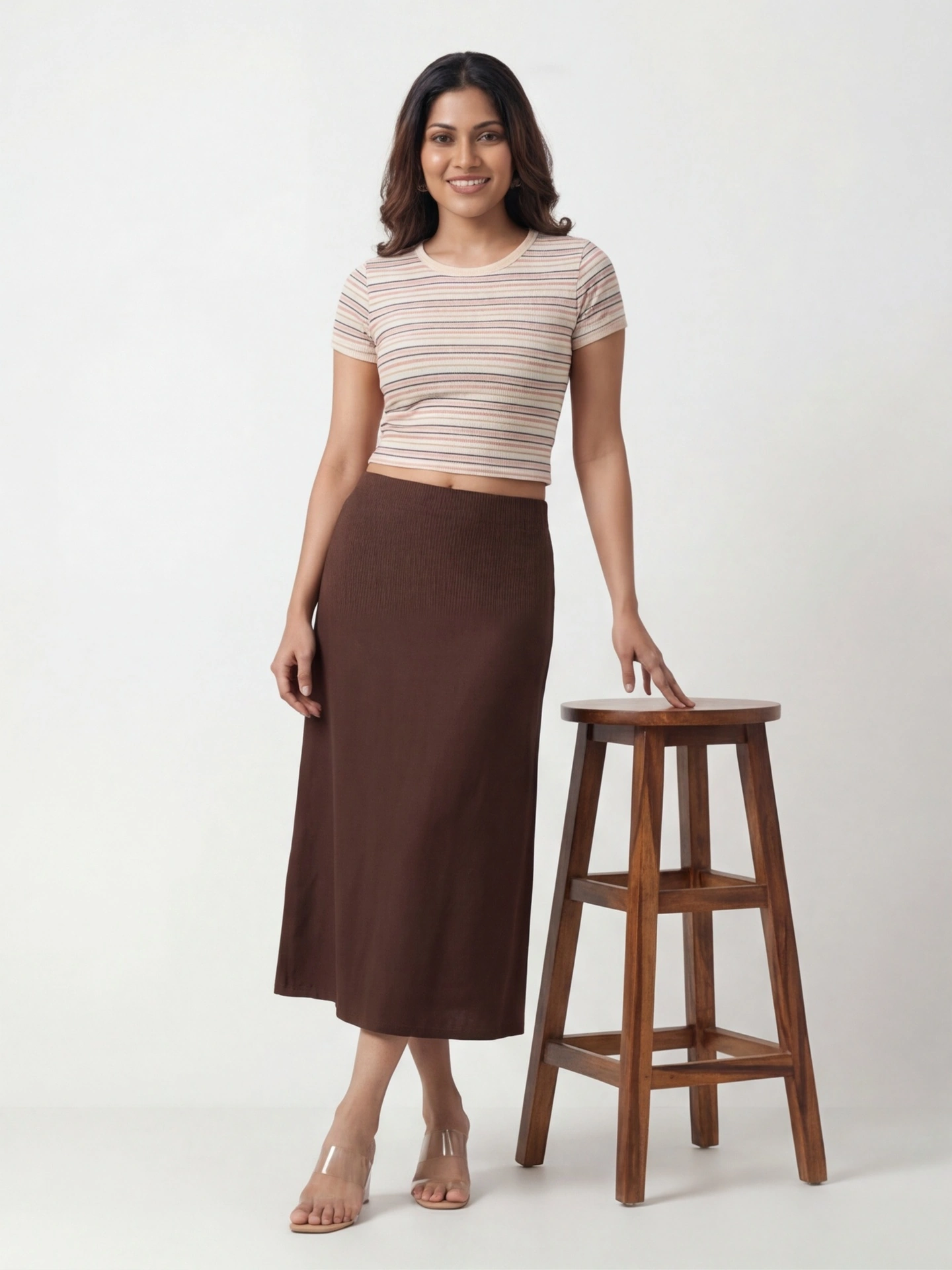Pastel Stripe Ribbed Tee
