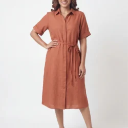 Terracotta Linen Shirt
